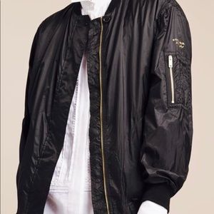 Burberry Mayther Technical Nylon Bomber Black 12